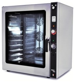Four professionnel à convection triphasé 10 niveaux 600x400 commandes manuelles - 0L1064M - Vesta