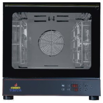 Four professionnel à convection numérique monophasé 4 niveaux 430x330 mm - 0S0443E - Vesta