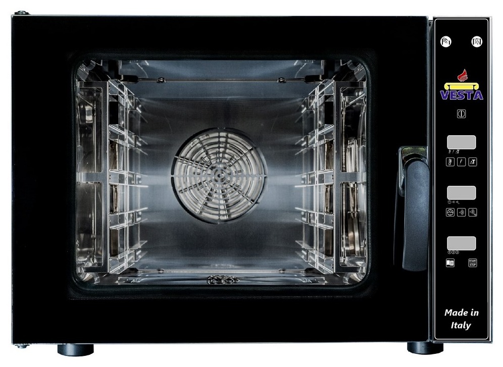 Four professionnel à convection numérique triphasé 5 niveaux 430x330 mm - 0S0543E - Vesta