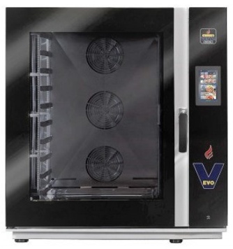 Four professionnel à convection écran tactile LCD 10 niveaux 600x400 Triphasé - 0V1064E - Vesta