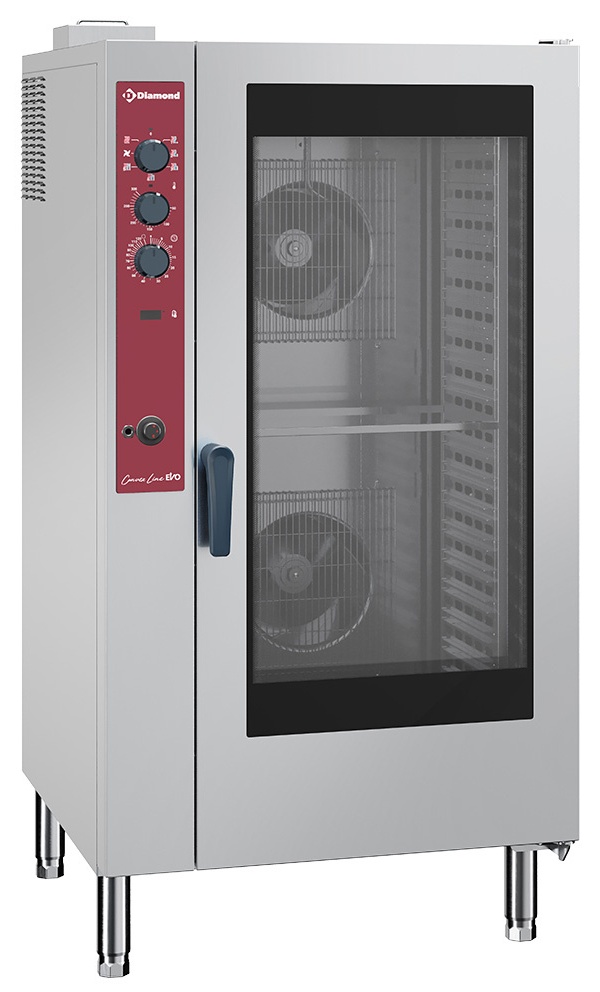 Four à convection professionnel gaz 20 niveaux GN 1/1 humidificateur automatique - CFG201/N - Diamond