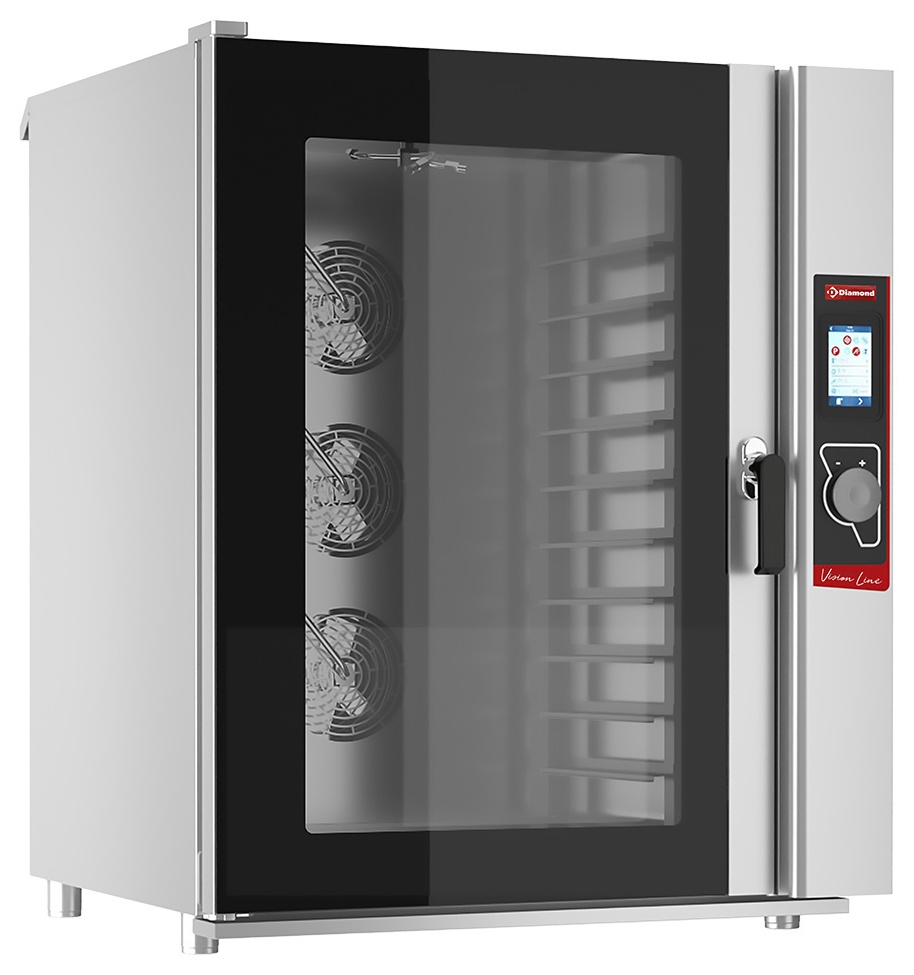 Four professionnel électrique commandes tactiles nettoyage automatique 600x400 mm - FPE-10/T - Diamond