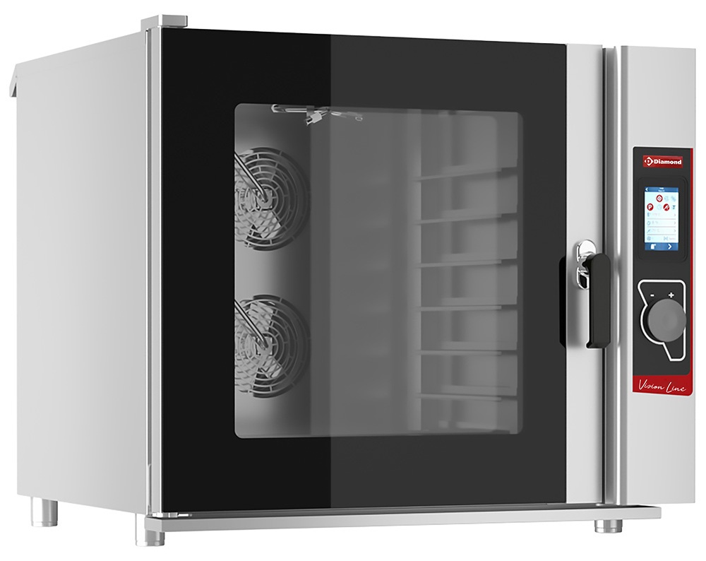 Four professionnel électrique commandes tactiles nettoyage automatique 600x400 mm - FPE-6/T - Diamond