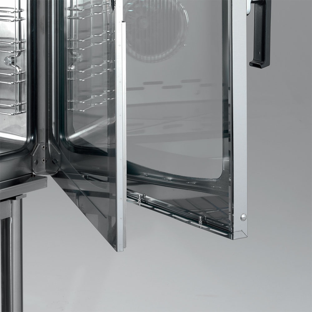 Four à convection professionnel gaz 5 niveaux EN 600x400 humidificateur automatique - PFG-52/S - Diamond en cuisine professionnelle